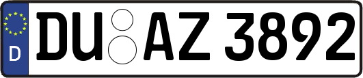 DU-AZ3892