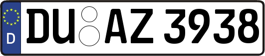 DU-AZ3938