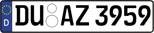 DU-AZ3959