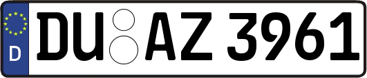 DU-AZ3961