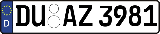 DU-AZ3981
