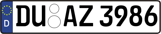 DU-AZ3986