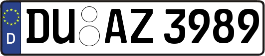 DU-AZ3989
