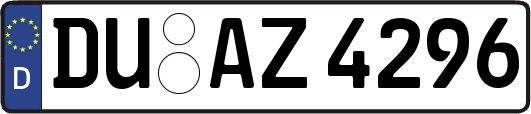 DU-AZ4296