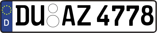DU-AZ4778