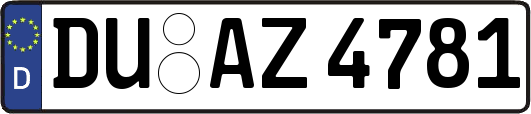 DU-AZ4781