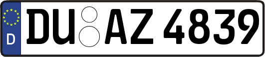 DU-AZ4839