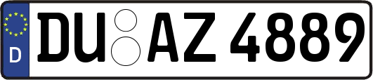 DU-AZ4889
