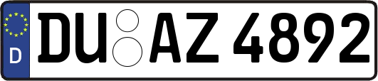 DU-AZ4892