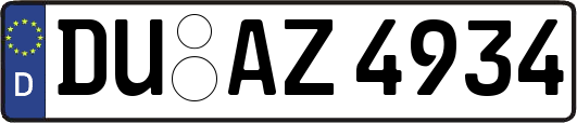 DU-AZ4934
