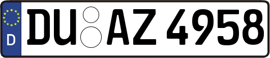 DU-AZ4958