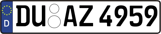 DU-AZ4959