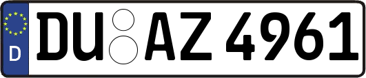 DU-AZ4961