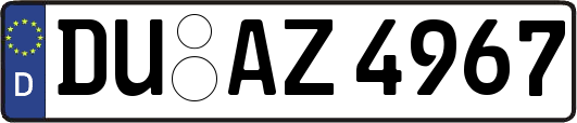 DU-AZ4967