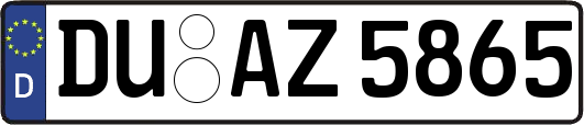 DU-AZ5865