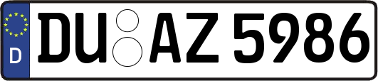 DU-AZ5986