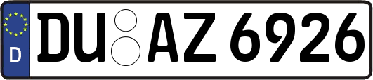 DU-AZ6926