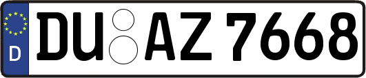 DU-AZ7668