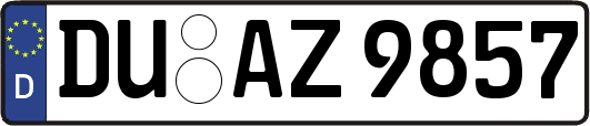 DU-AZ9857