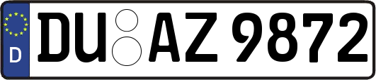 DU-AZ9872
