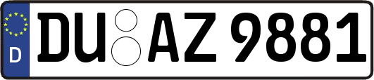 DU-AZ9881