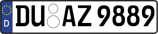 DU-AZ9889