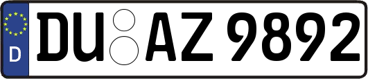 DU-AZ9892