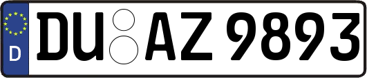 DU-AZ9893