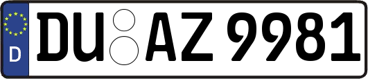 DU-AZ9981