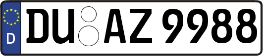 DU-AZ9988
