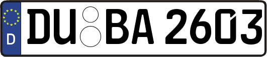 DU-BA2603