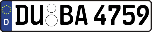 DU-BA4759