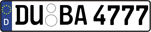 DU-BA4777