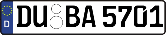 DU-BA5701