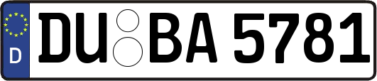 DU-BA5781
