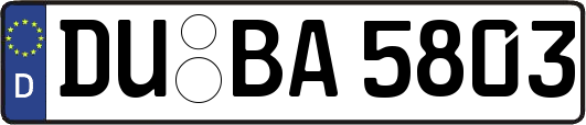 DU-BA5803