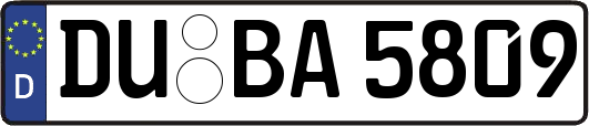 DU-BA5809