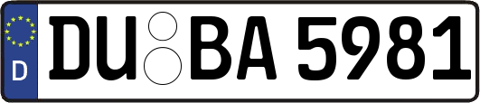 DU-BA5981
