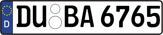 DU-BA6765