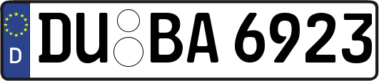 DU-BA6923