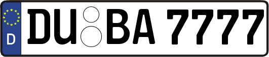DU-BA7777