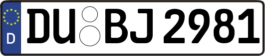 DU-BJ2981