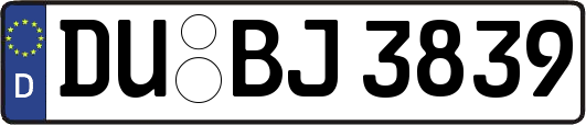DU-BJ3839