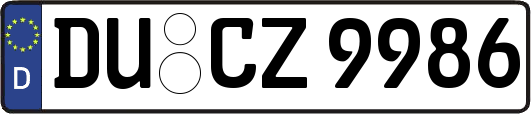 DU-CZ9986