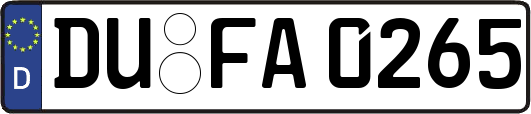 DU-FA0265