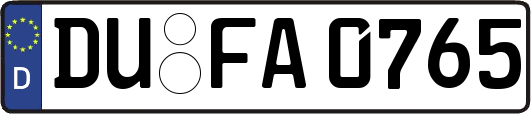 DU-FA0765