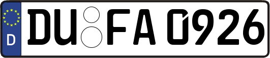 DU-FA0926
