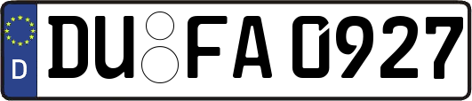 DU-FA0927