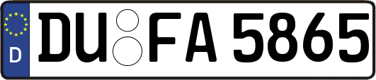 DU-FA5865