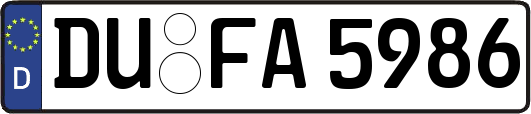 DU-FA5986